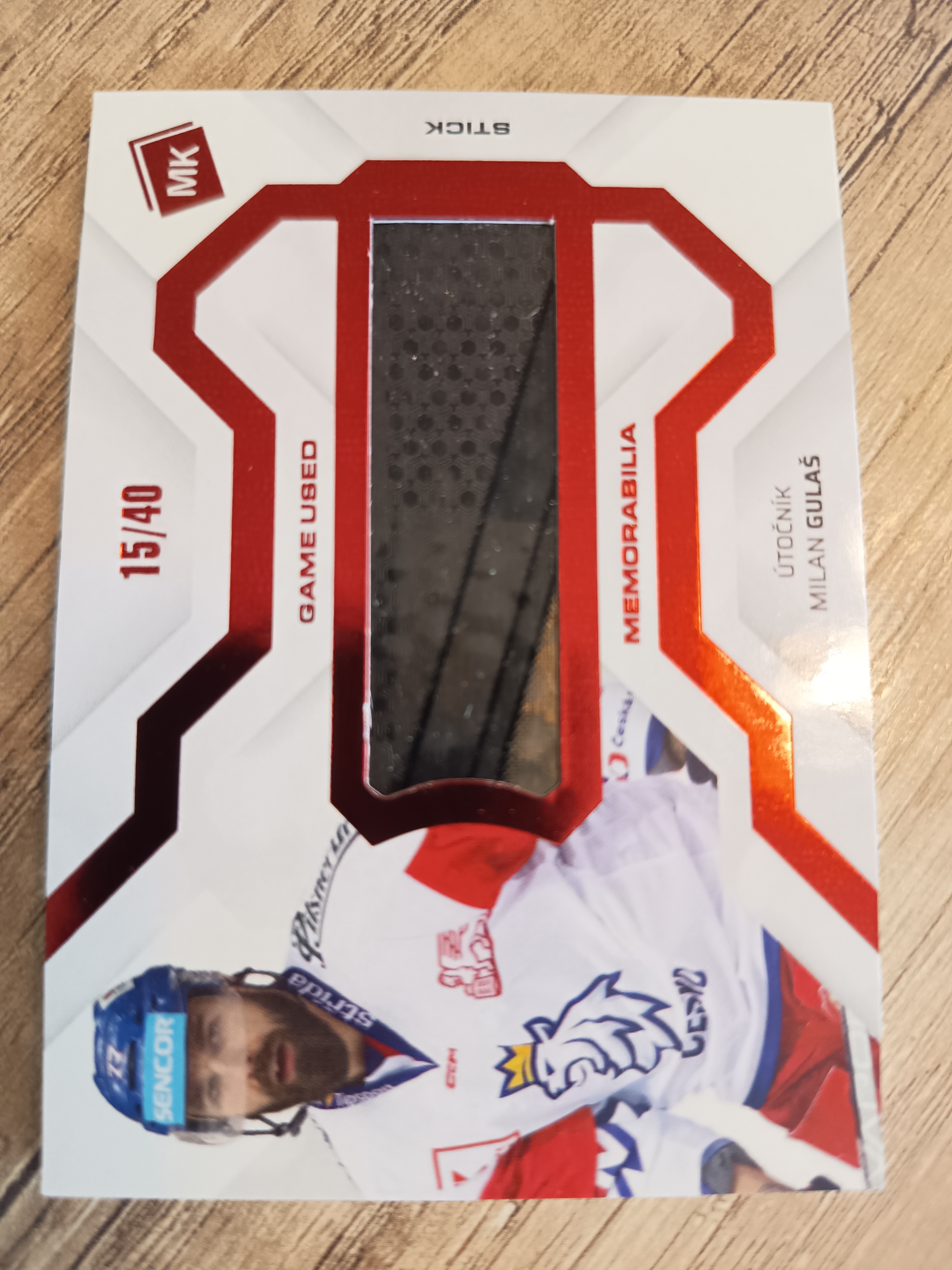 Game used memorabilia RED xx/40