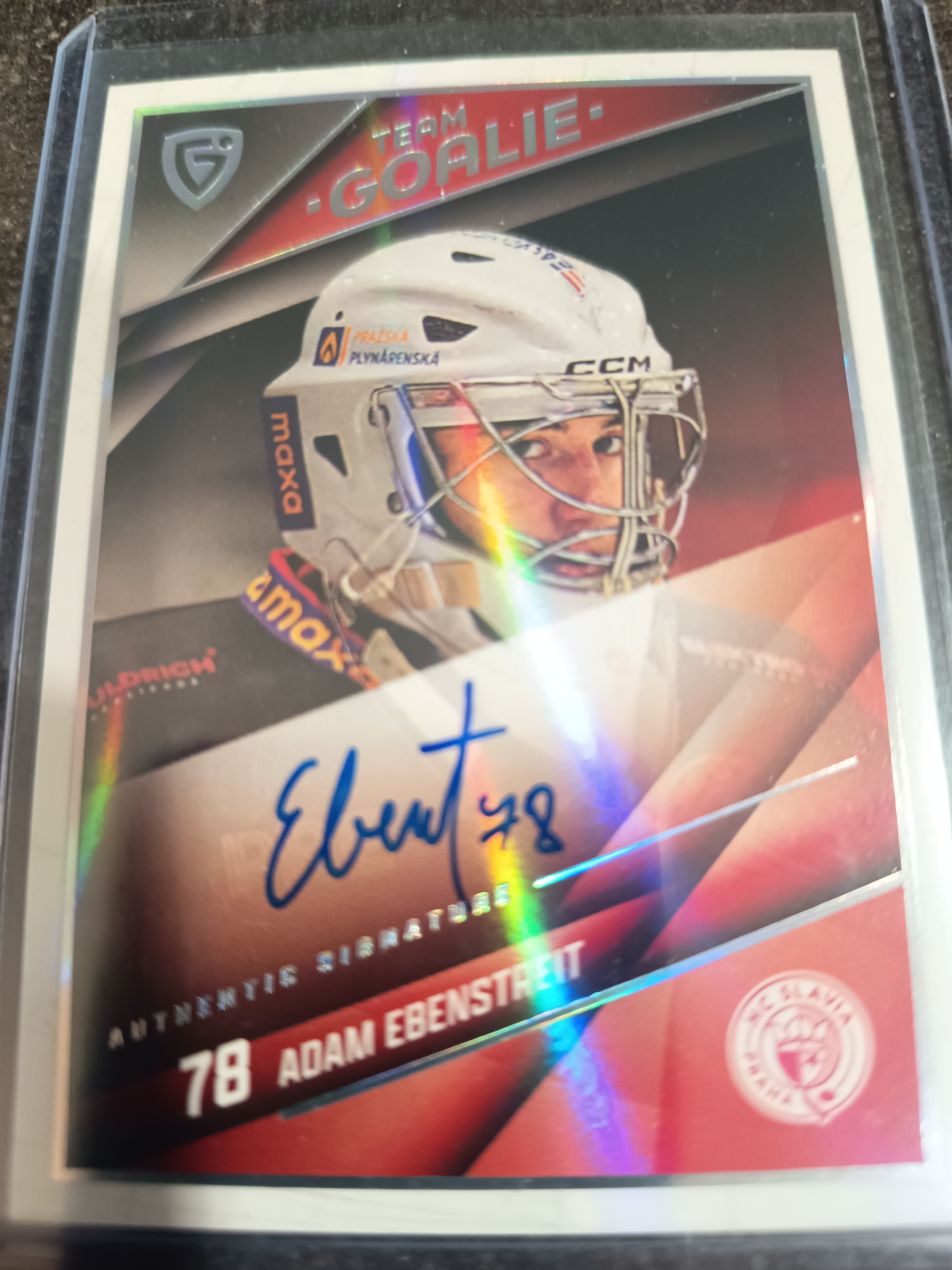 Team goalie signature xx/10