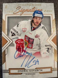 Ondřej Kovařčík Authentic Player Signature White 01/22