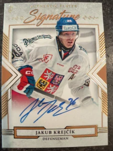 Jakub Krejčík Authentic Player Signature White 14/22