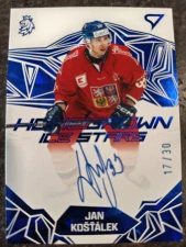 Jan Košťálek Homegrown Ice Stars Blue Auto 17/30