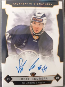 Josef Skořepa Authentic signature 05/25 Kolín