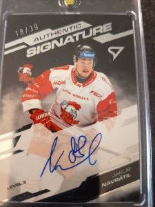 Jakub Navrátil Authentic signature 18/39 Olomouc 25/26