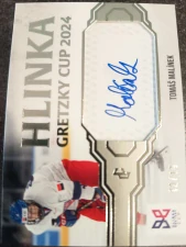 Tomáš Malínek Hlinka Gretzky cup signature 12/14