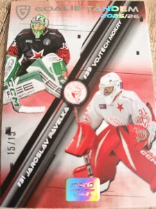 Jaroslav Pavelka Vojtěch Mokrý Goalie tandem 15/15 Slavie 25/26