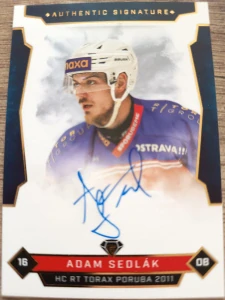 Adam Sedlák Authentic signature 24/25 Poruba 25/26