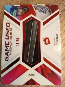 Martin Kaut Game used memorabilia 12/25