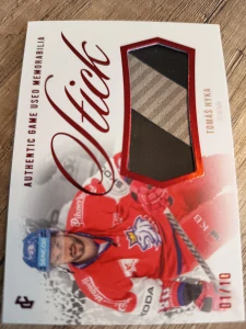 Tomáš Hyka Authentic game used memorabilia 01/10