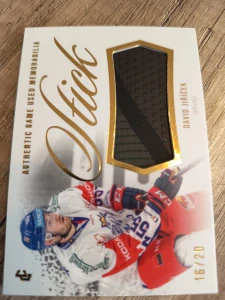 David Jiříček Authentic game used memorabilia 16/20