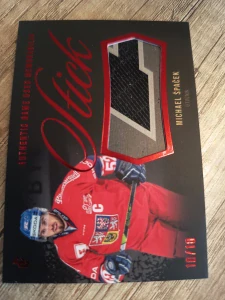 Michal Špaček authentig game used memorabilia stick 10/10