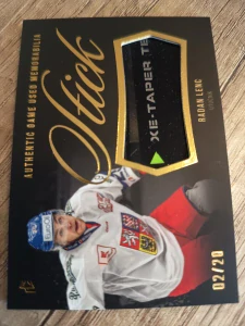 Radan Lenc authentig game used memorabilia stick 02/20