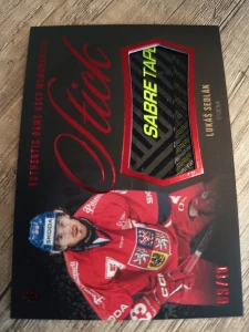 Lukáš Sedlák authentig game used memorabilia stick 09/10