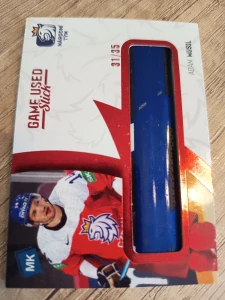 Adam Musil game used stick 31/35