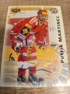 Patrik Martinec signature 10. let výročí sběratelské karty OFS 3/7