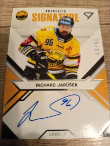 Richard Jarůšek authentic signature level 2 40/60