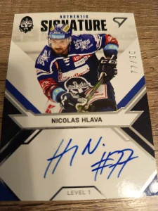Nicolas Hlava authentic signature level 1 77/90