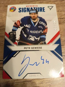 Petr Gewiese authentic signature level  06/90