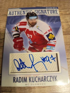 Radim Kucharczyk authentic signature 36/39