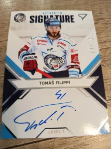 Tomáš Filippi authentic signature level 1 21/90