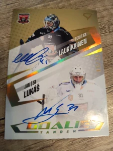Eetu Laurikainen Jan Lukáš Goalie tandem signature 05/35