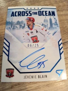 Jeremie Blain Across the ocean signature 06/25