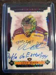 Adam Beran Authentic signature 1of1 Jihlava 25/26